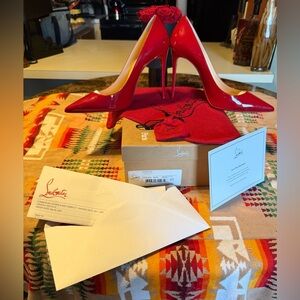 Christian Louboutin Glossy Red Heels